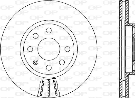 OPEN PARTS Тормозной диск BDA1880.20